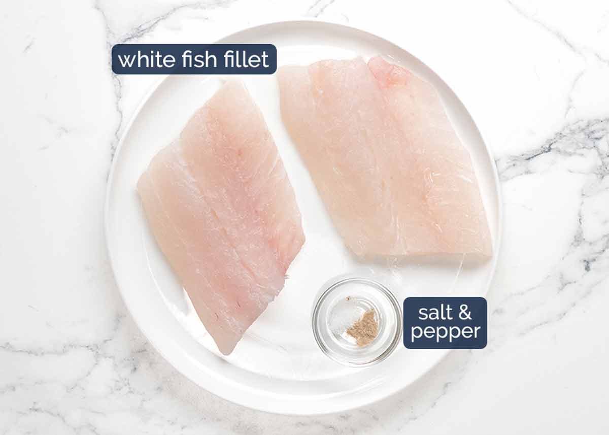 Ingredientes de pescado de jengibre de jengibre