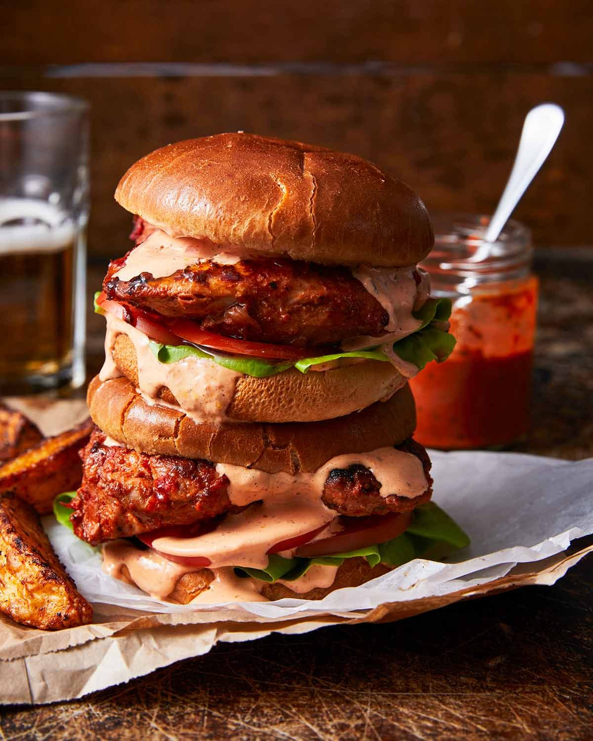 Hamburguesa nandos peri péri-poulet