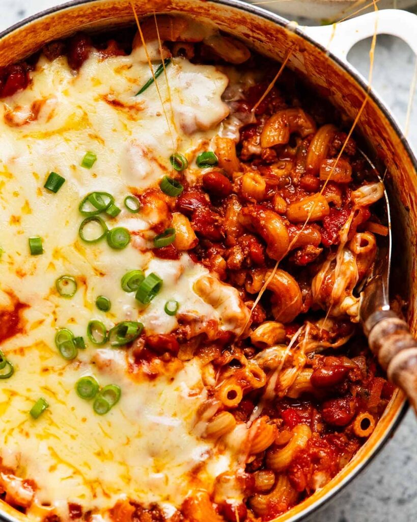 One pot Cajun beef pasta