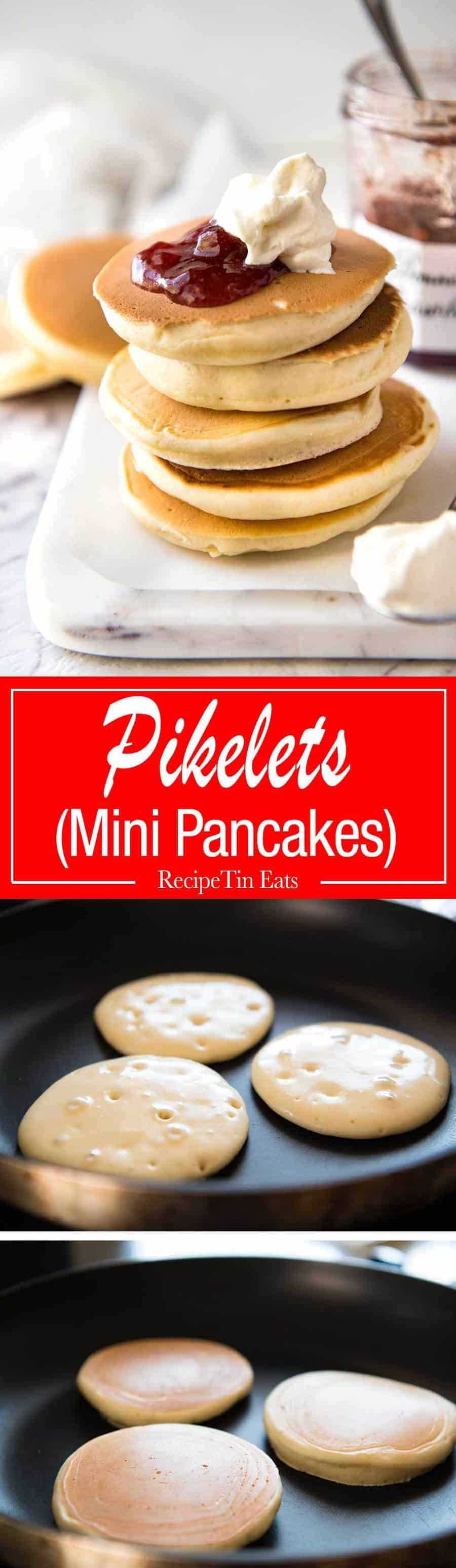 Pikelets perfectas fáciles: fáciles y rápidos, ¡se asegurarán de convertirse en un favorito de la familia! Repenetineats.com