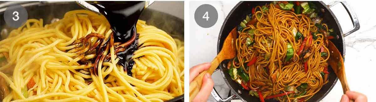 Cómo hacer fideos Hokkien