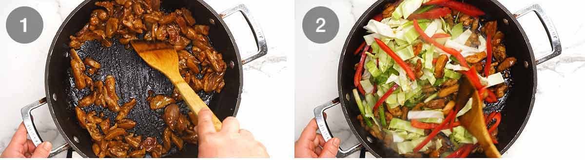 Cómo hacer fideos Hokkien