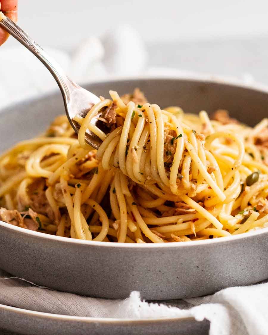 Fourk pasta enlatada giratoria