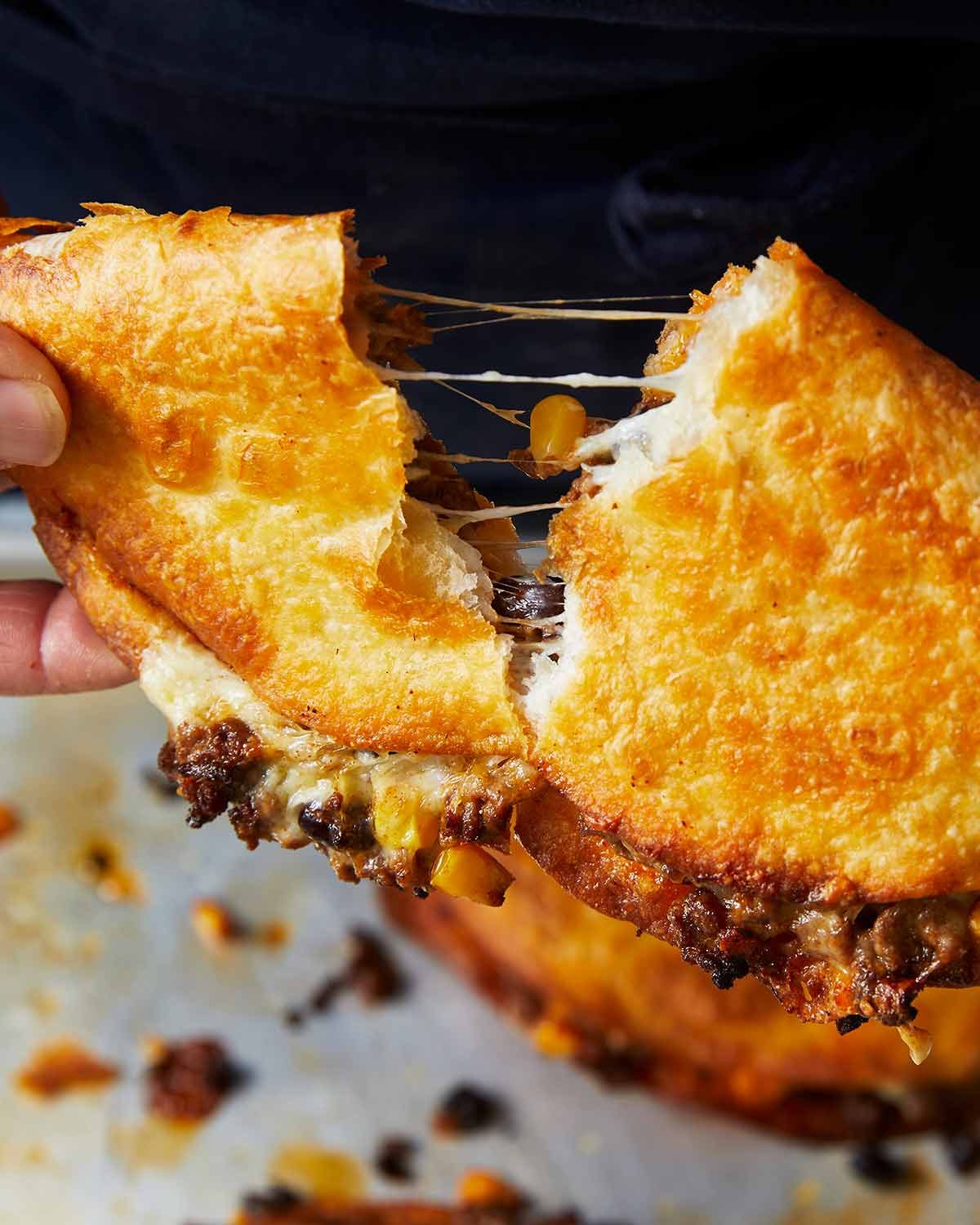 Coresadillas nítidos cocinadas en el horno