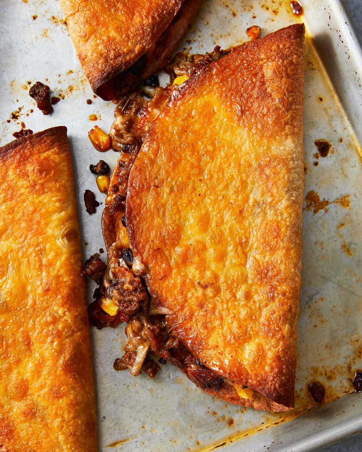 Coresadillas nítidos cocinadas en el horno