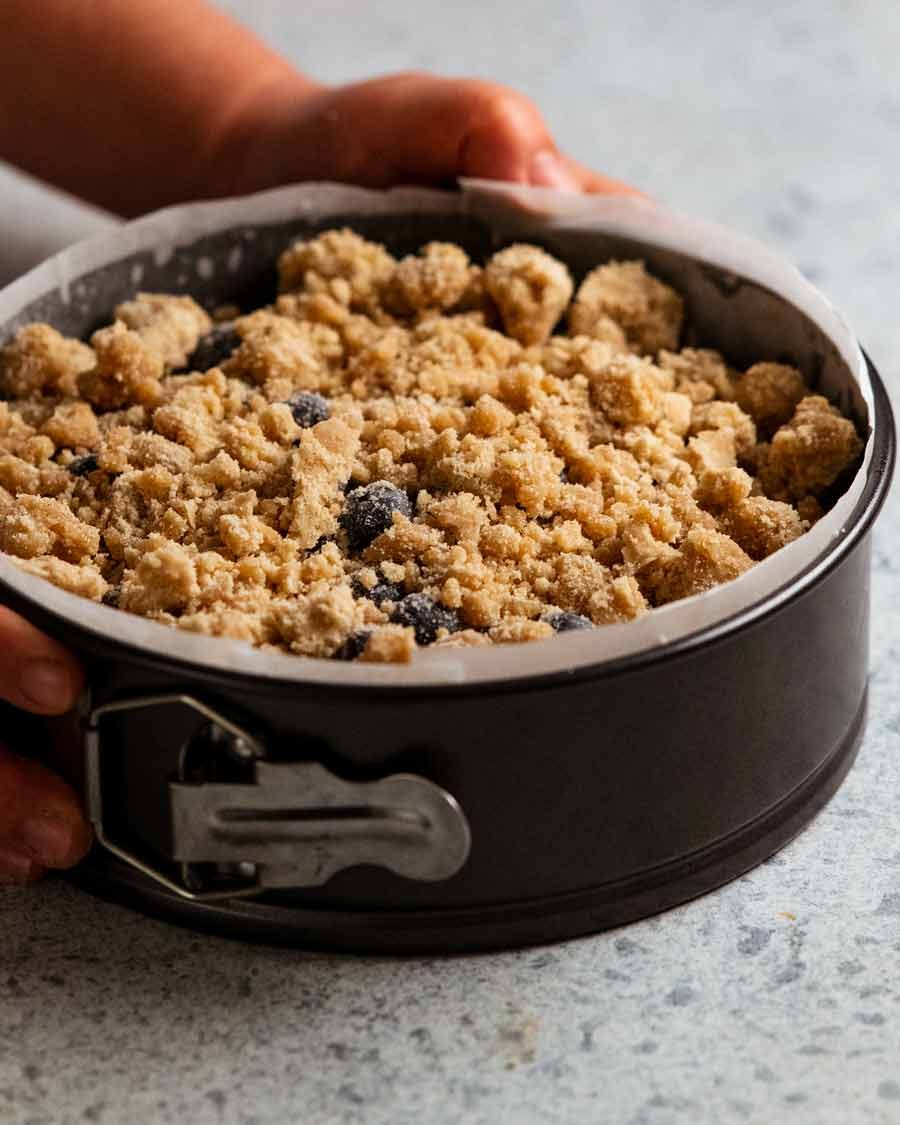 Haz un pastel de migas que estalla