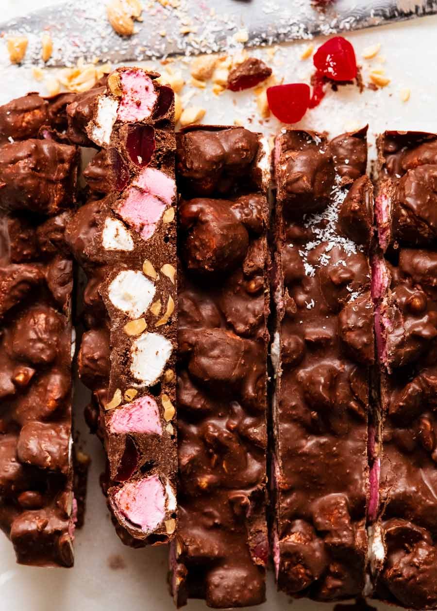 Rodajas de rocky road