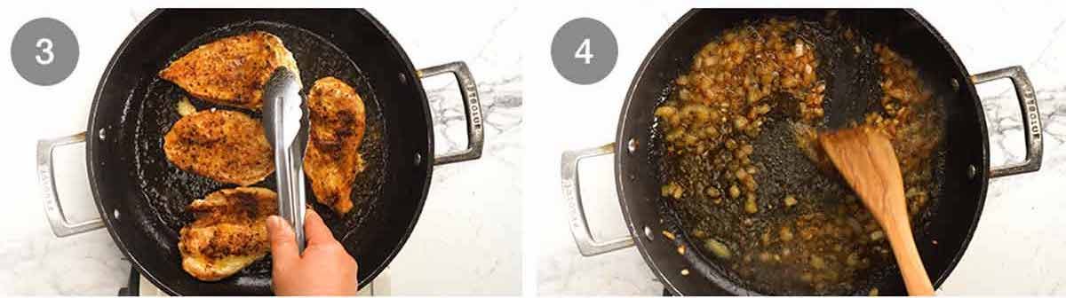 Cómo hacer un pollo con pollo con pollo con salami crujiente (orzo)