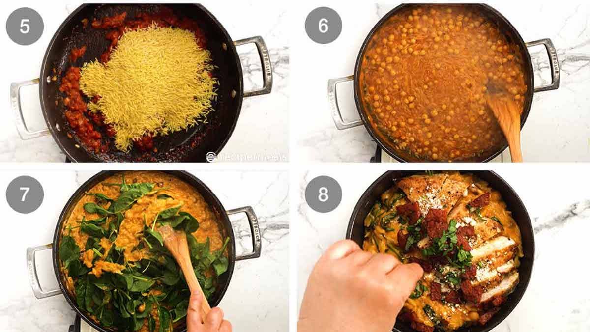 Cómo hacer un pollo con pollo con pollo con salami crujiente (orzo)