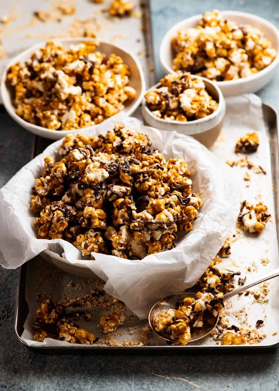 Golden Gaytime Popcorn Bowls - Receta de copia
