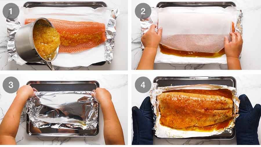 Cómo hacer que el salmón se cocine en la Navidad