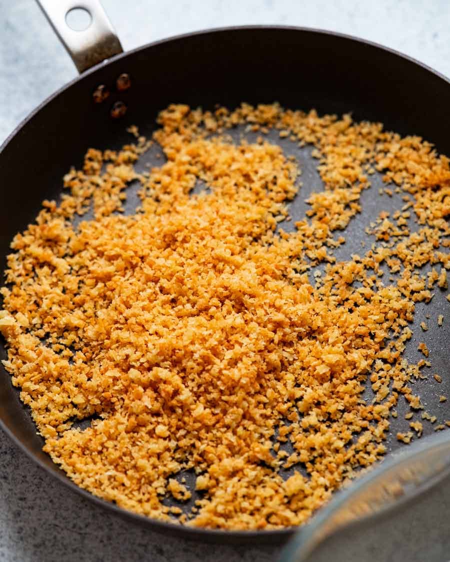 Panko para judías verdes con montaña de Panko
