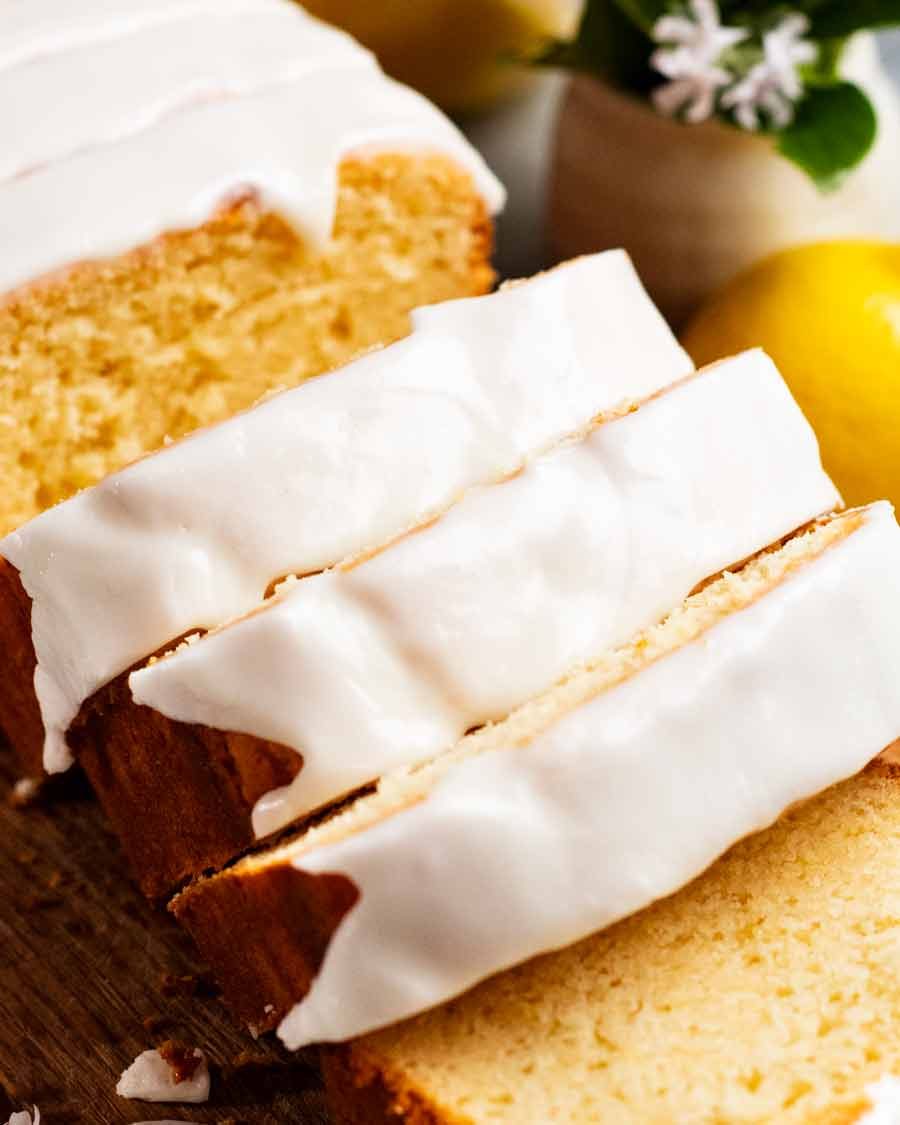Rodajas de pan de limón vitre