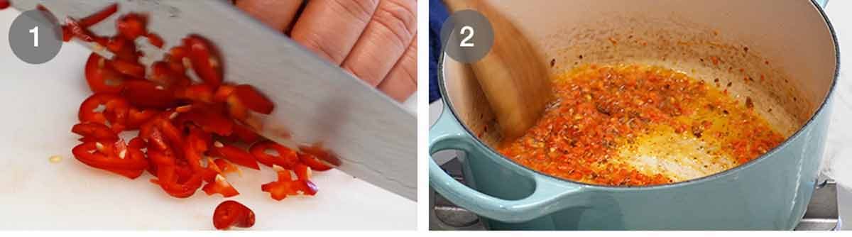 Cómo hacer Penne All'arrabbiata (pasta de tomate picante)