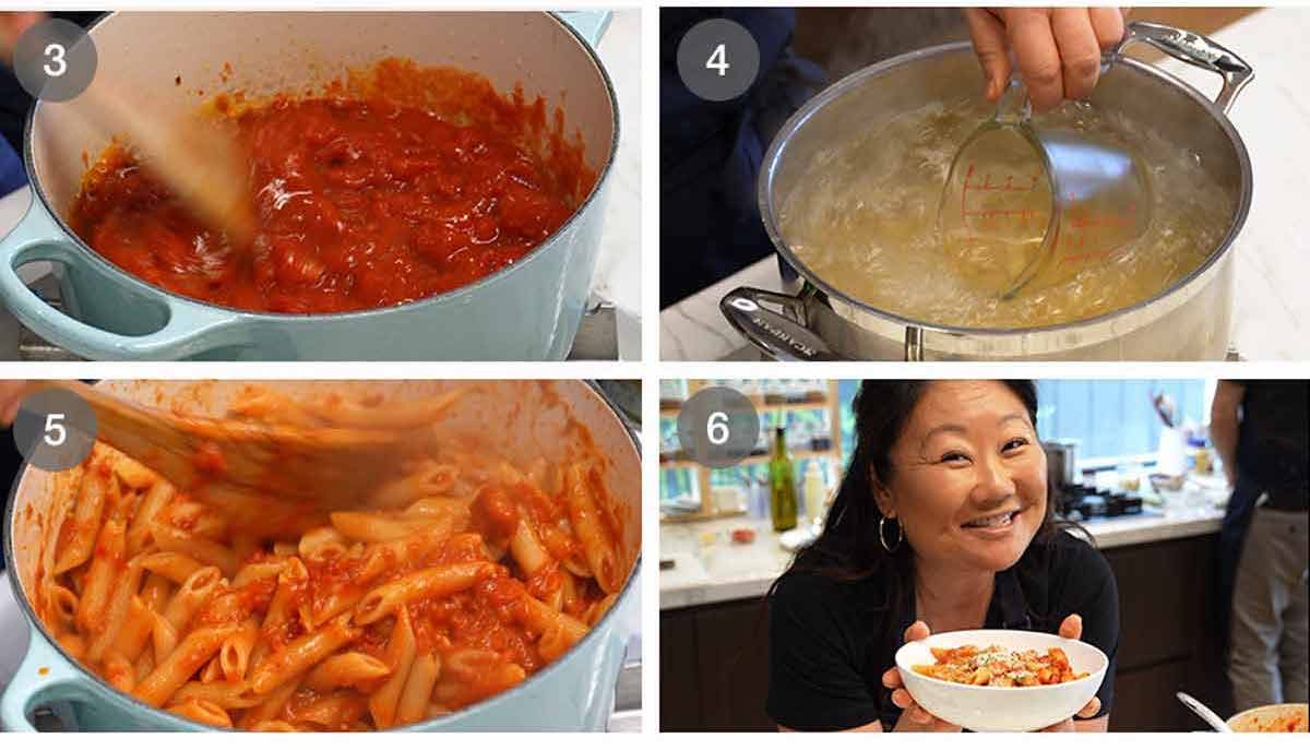 Cómo hacer Penne All'arrabbiata (pasta de tomate picante)