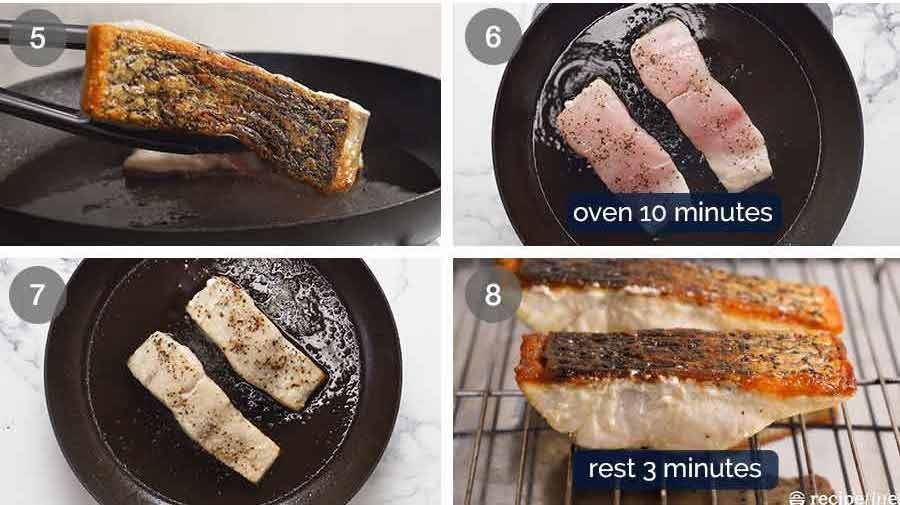 Cómo hacer el barramundi crujiente