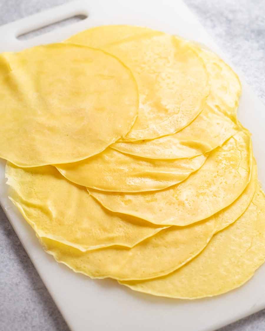 Panqueques de panqueques de mango