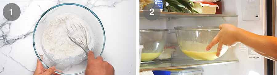 Cómo hacer panqueques en mango