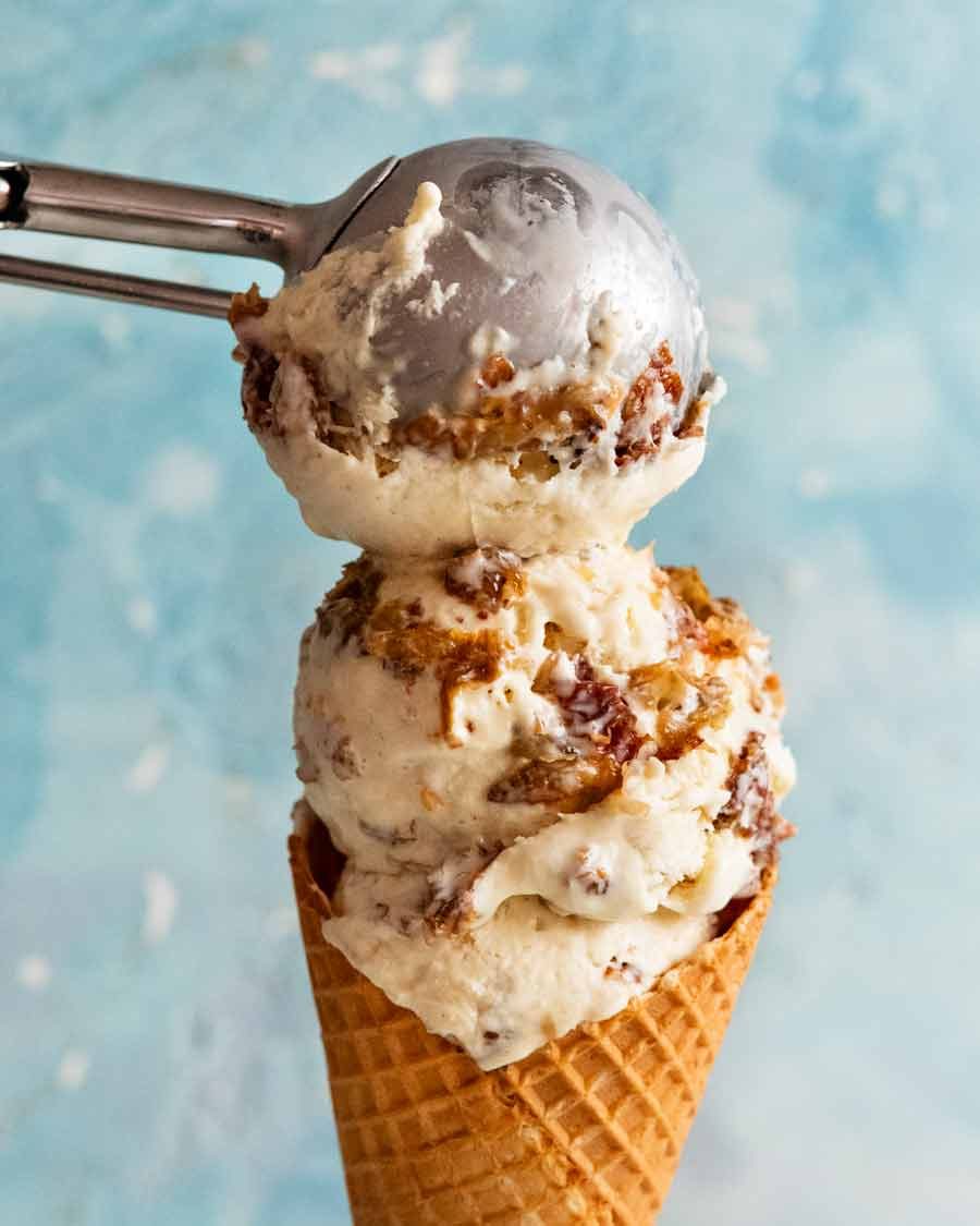 Costa de helado de ron Raisin