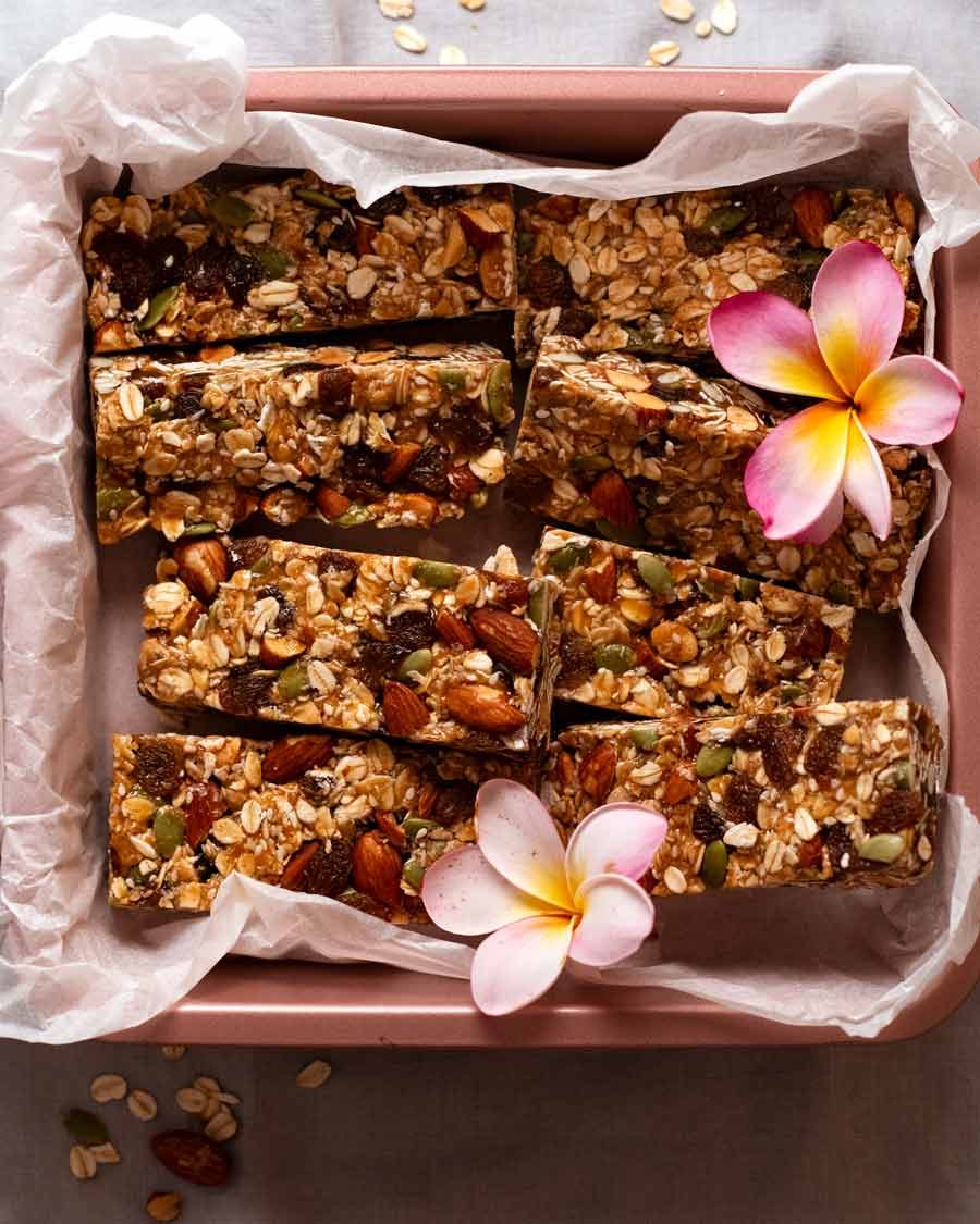 Foto de arriba Barras Muesli (barras de granola)