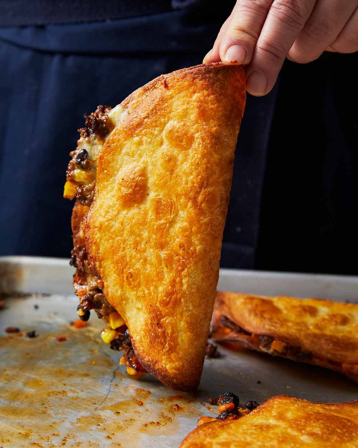 Coresadillas nítidos cocinadas en el horno