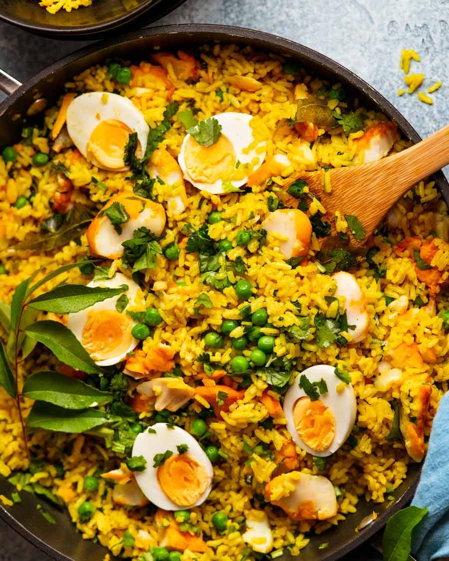 Foto sobre Kedgeree - Pescado de inglés y arroz