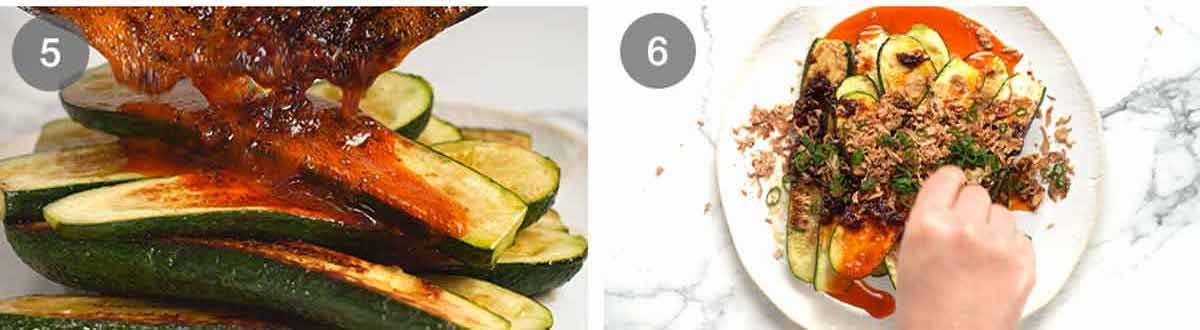 Cómo hacer calabacín asiático picante