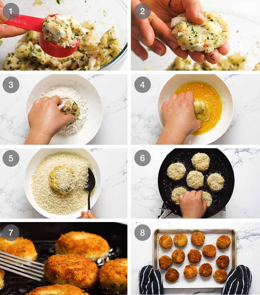 Cómo hacer pasteles de pescado