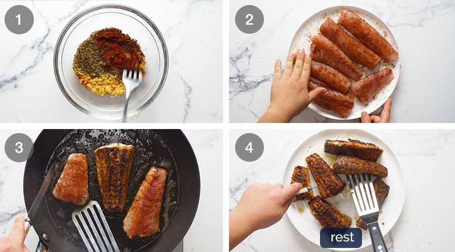 Cómo cocinar el pescado con el condimento del pescado